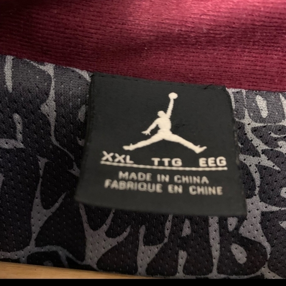 Jordan Jacket Grey Lined Death Defying Flying 360 Slam Dunk Basketball - Picture 7 of 15